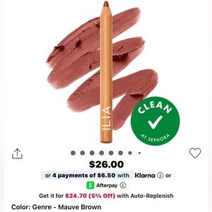 🍒4/$25🍒 Ilia Lip Sketch Hydrating Crayon - Genre